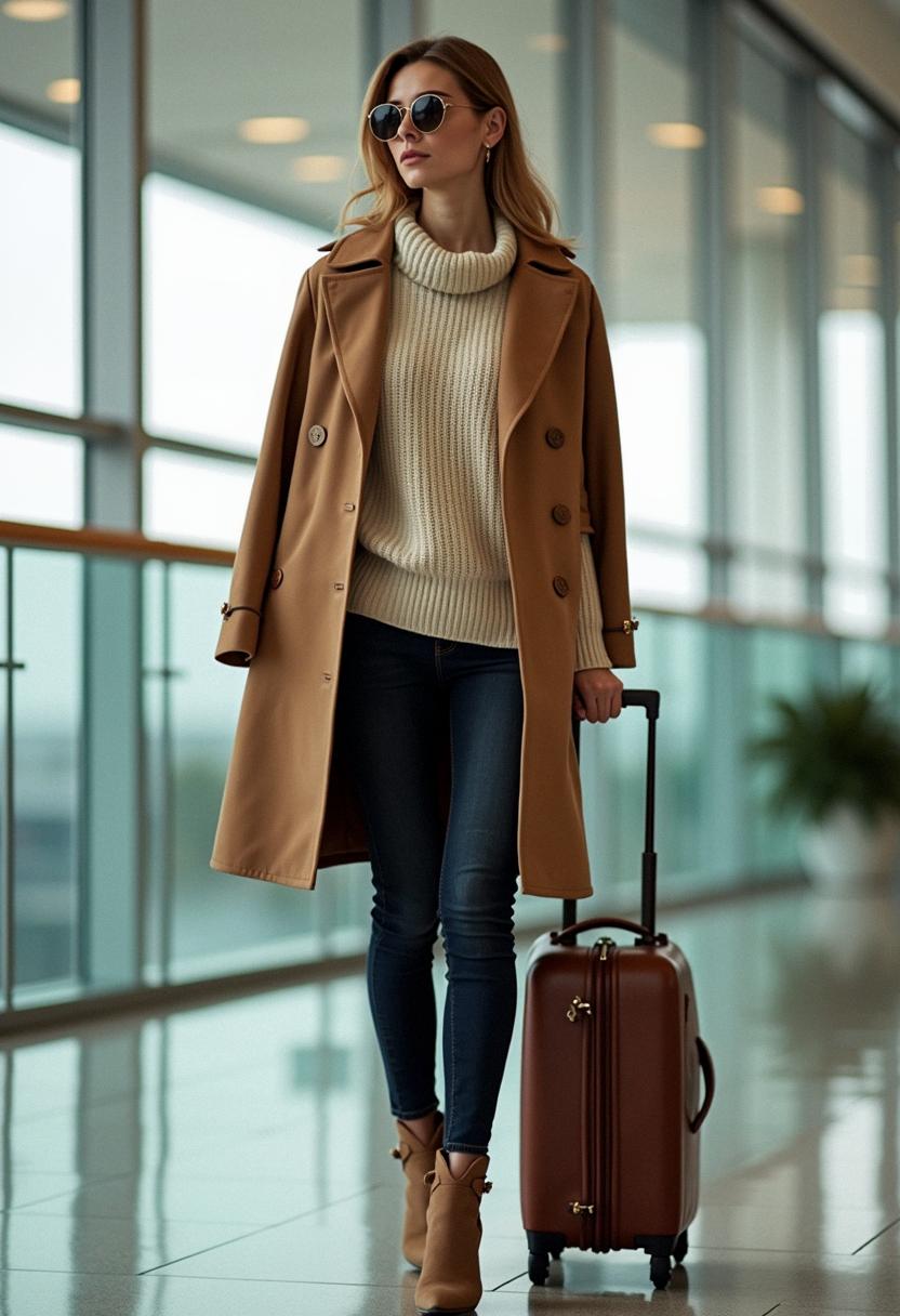 autumn outfit for airport 
