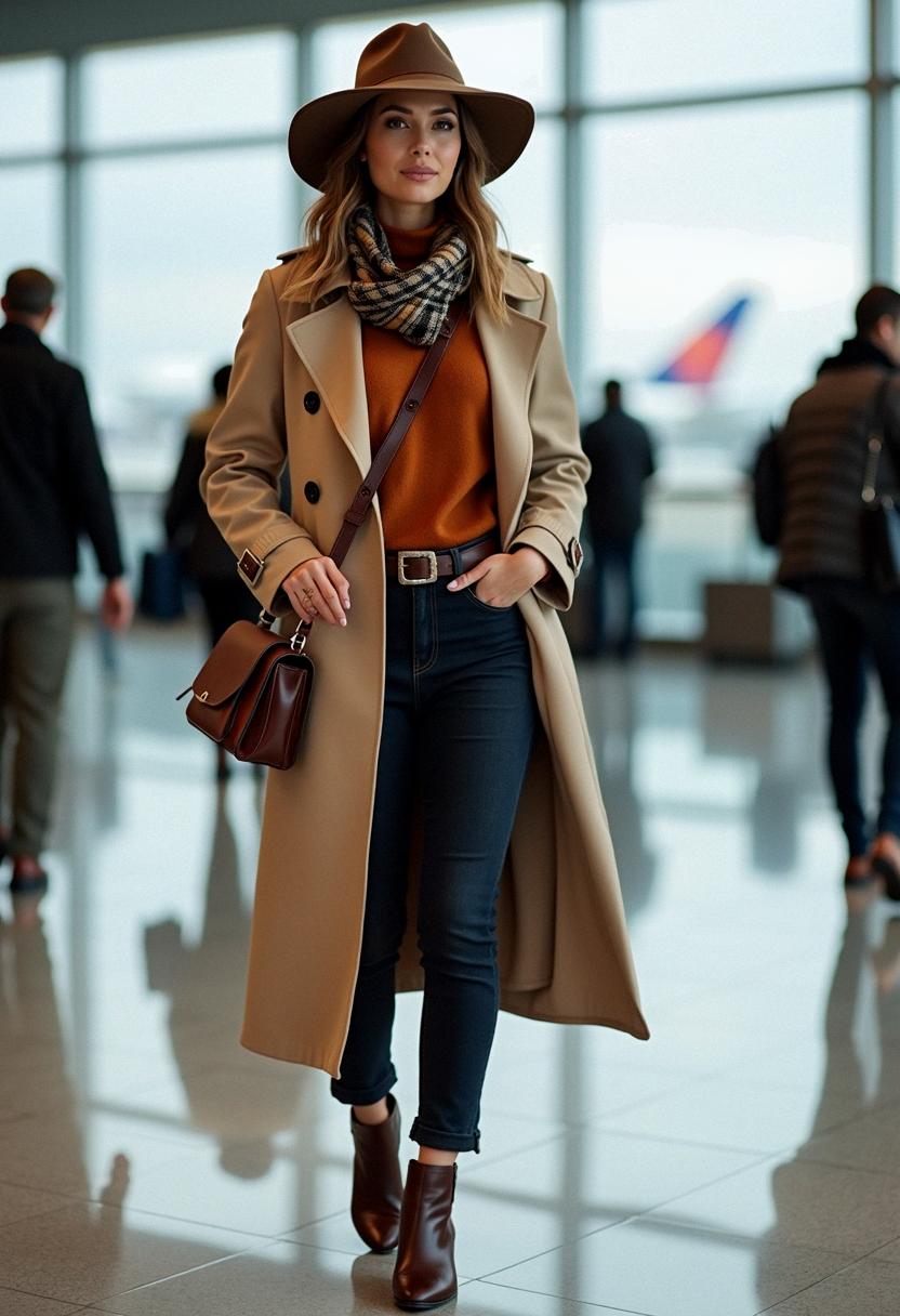 autumn outfit for airport 