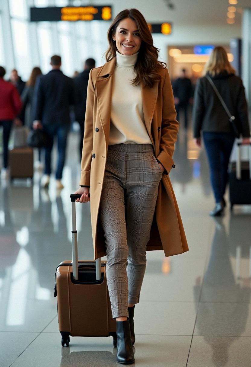 autumn outfit for airport 