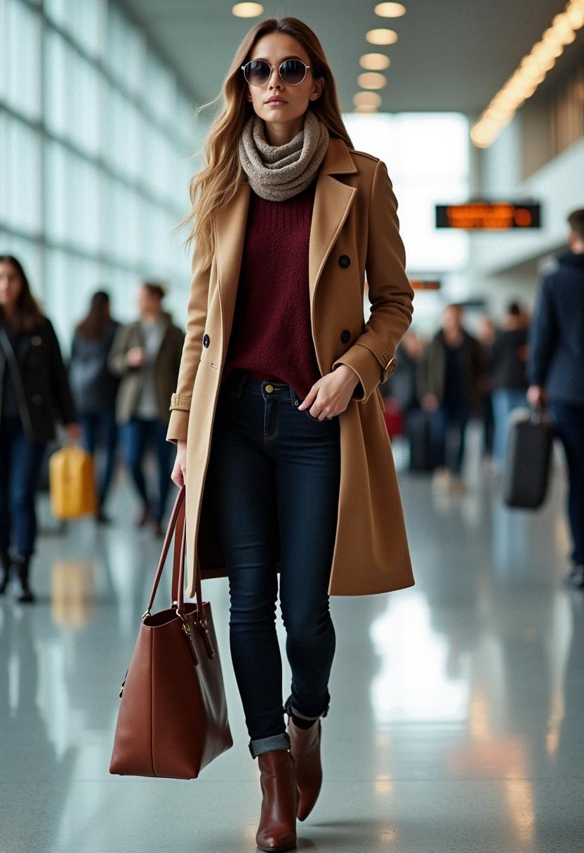 autumn outfit for airport 