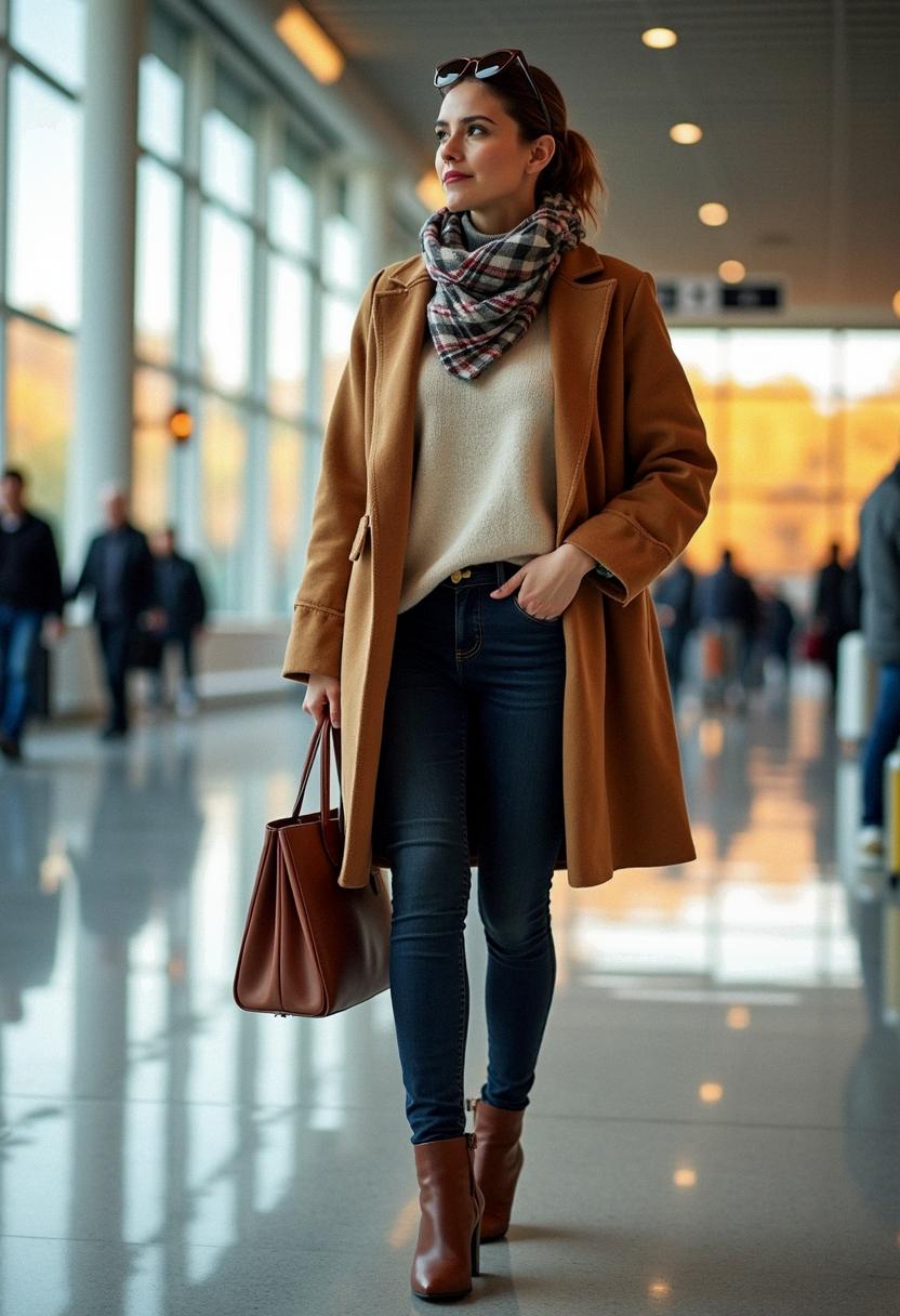 autumn outfit for airport 