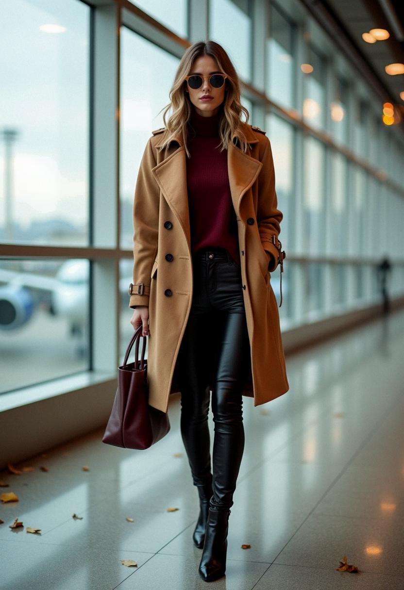 autumn outfit for airport 