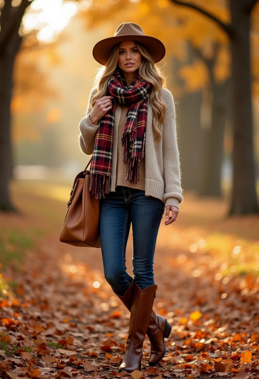 cowboy boots outfit autumn