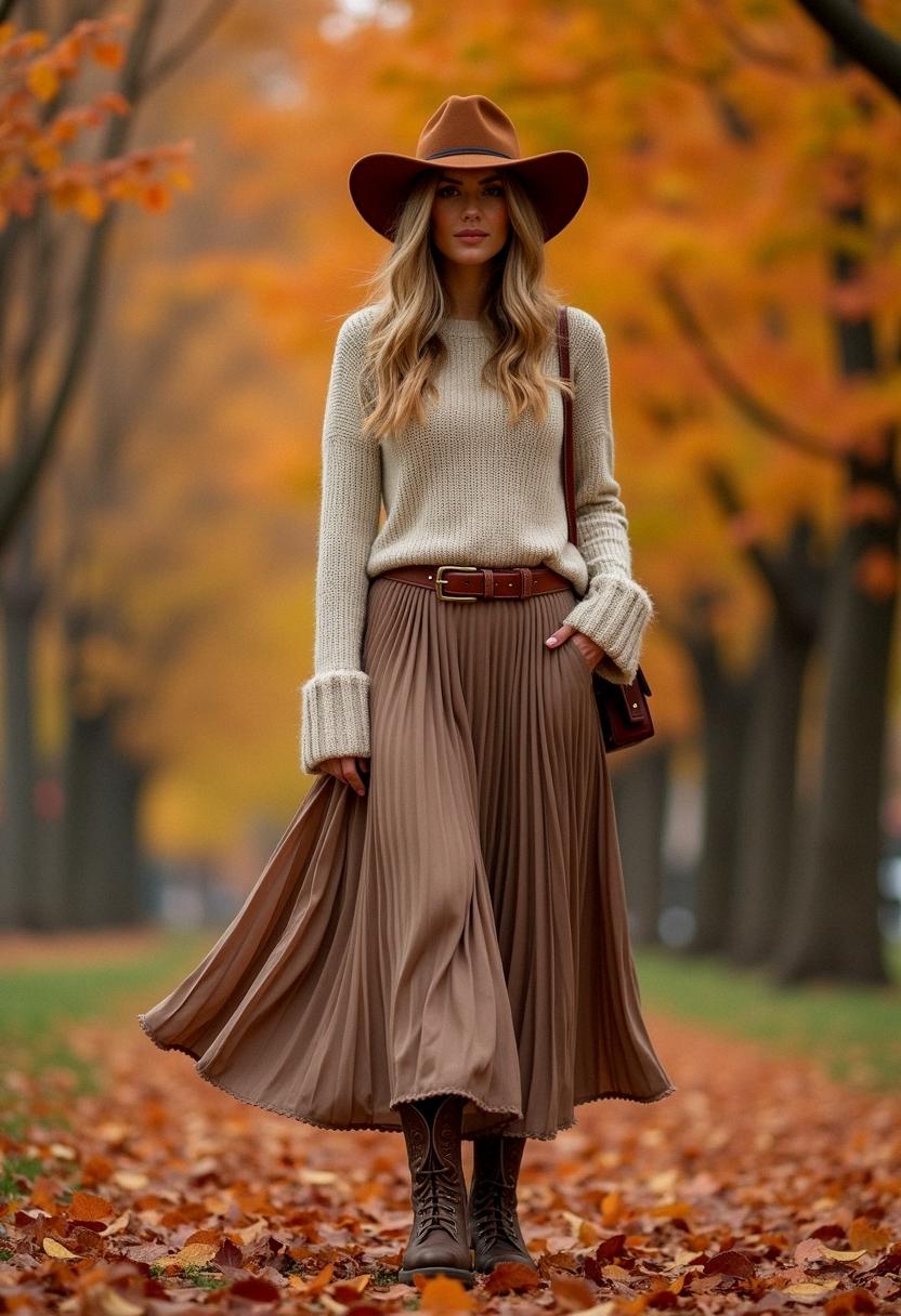 cowboy boots outfit autumn