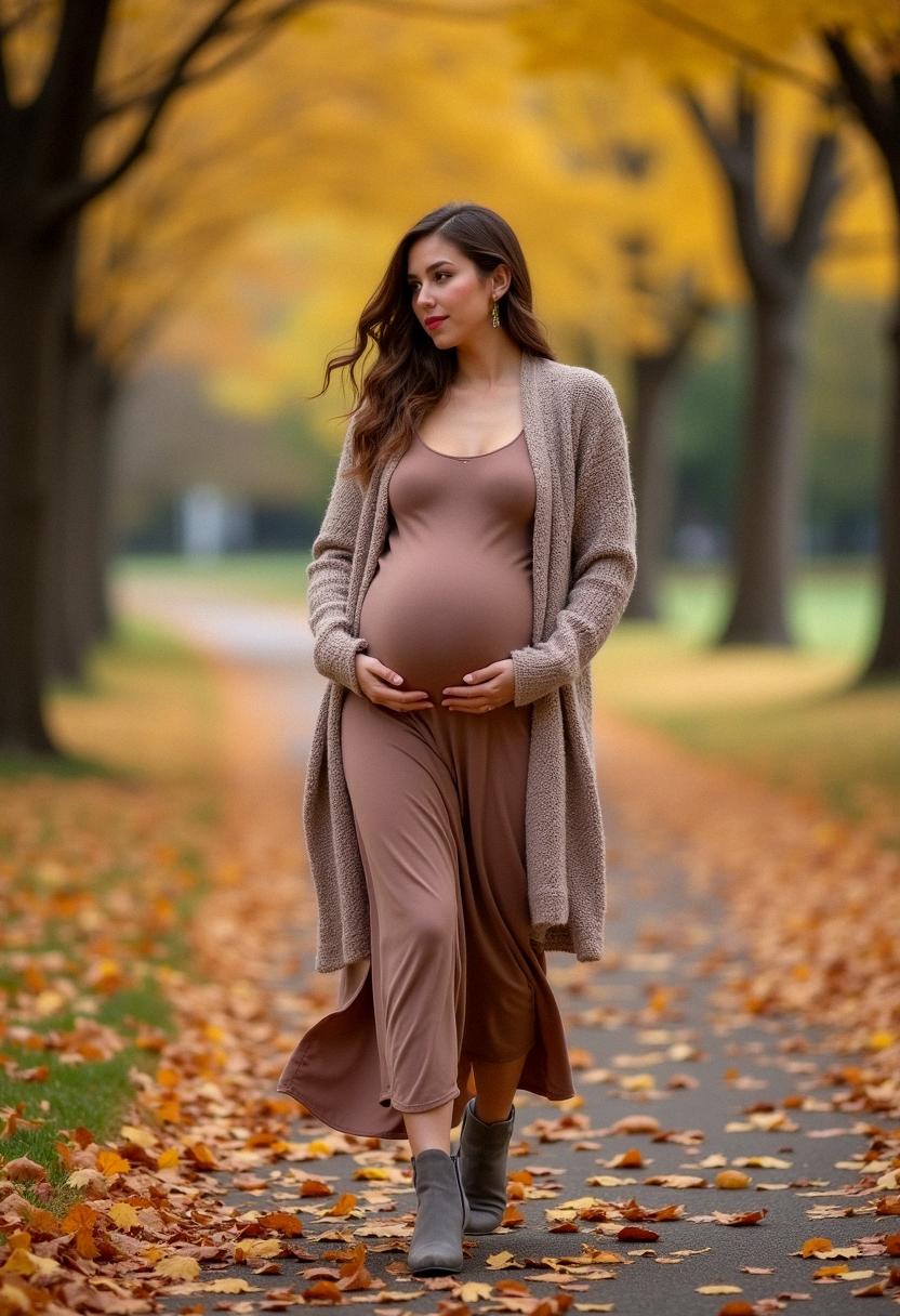 pregnancy outfit autumn