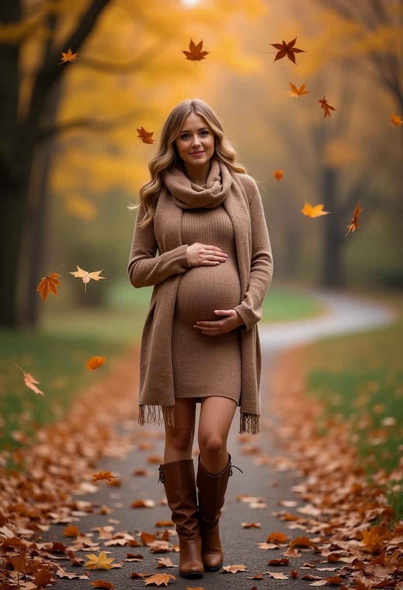 pregnancy outfit autumn