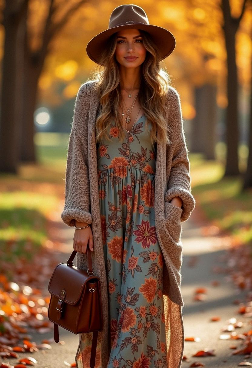 boho fall outfit