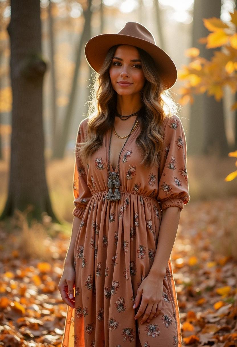 boho fall outfit
