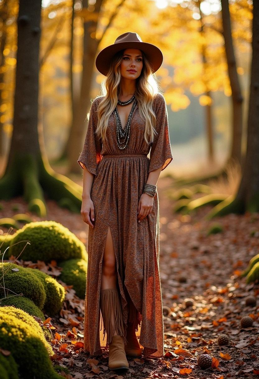 boho fall outfit