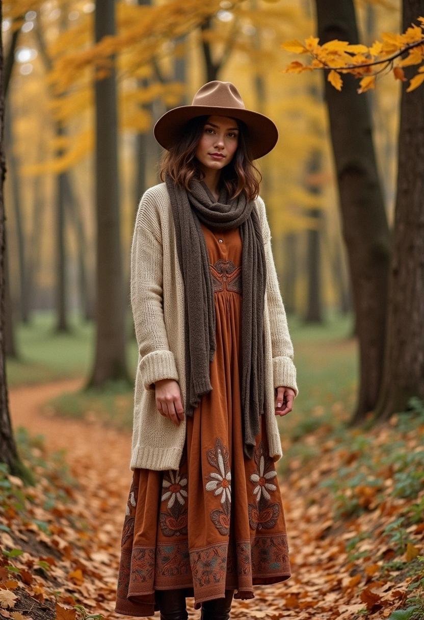 boho fall outfit