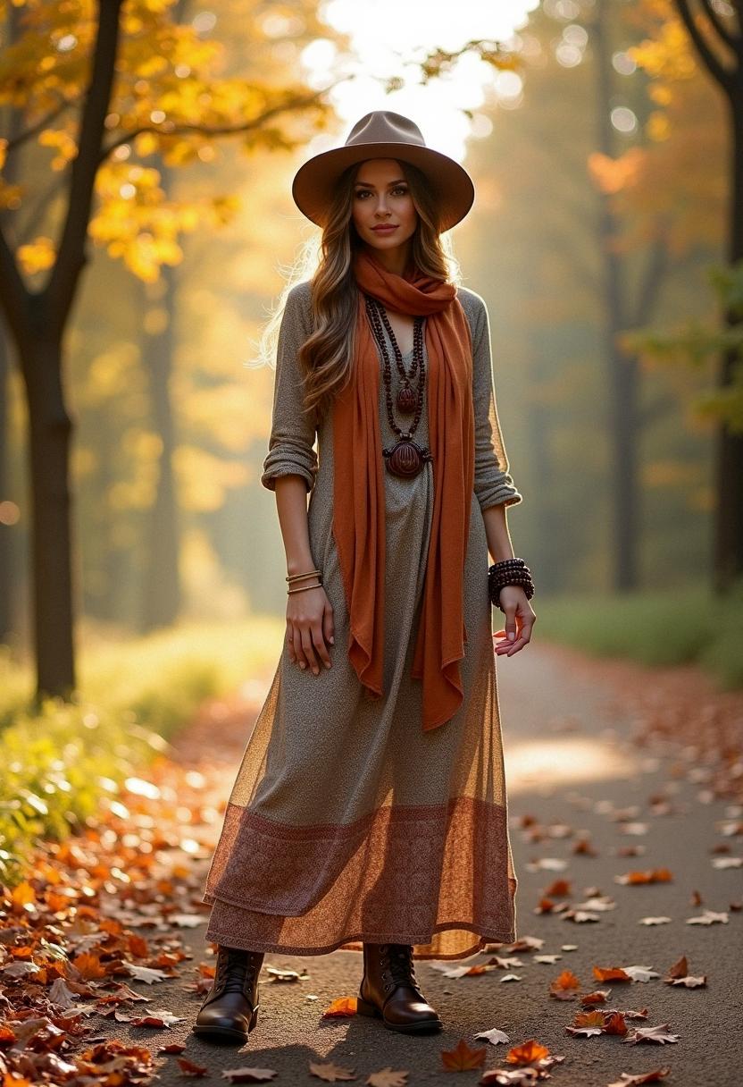 boho fall outfit