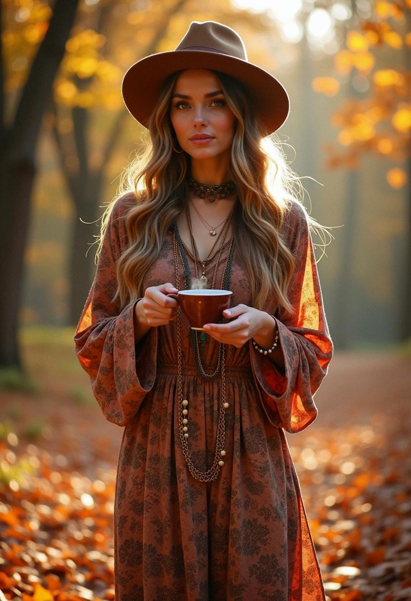 boho fall outfit