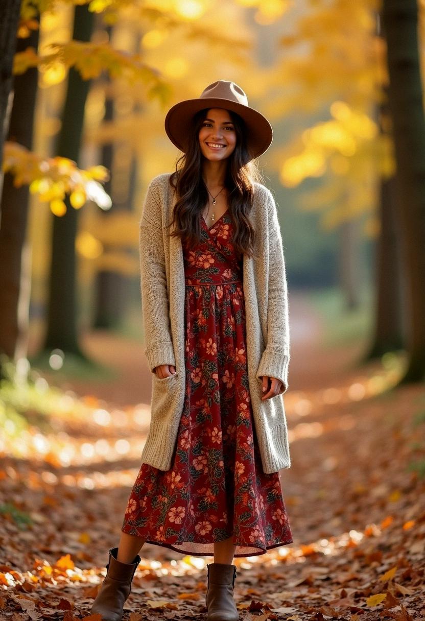 boho fall outfit