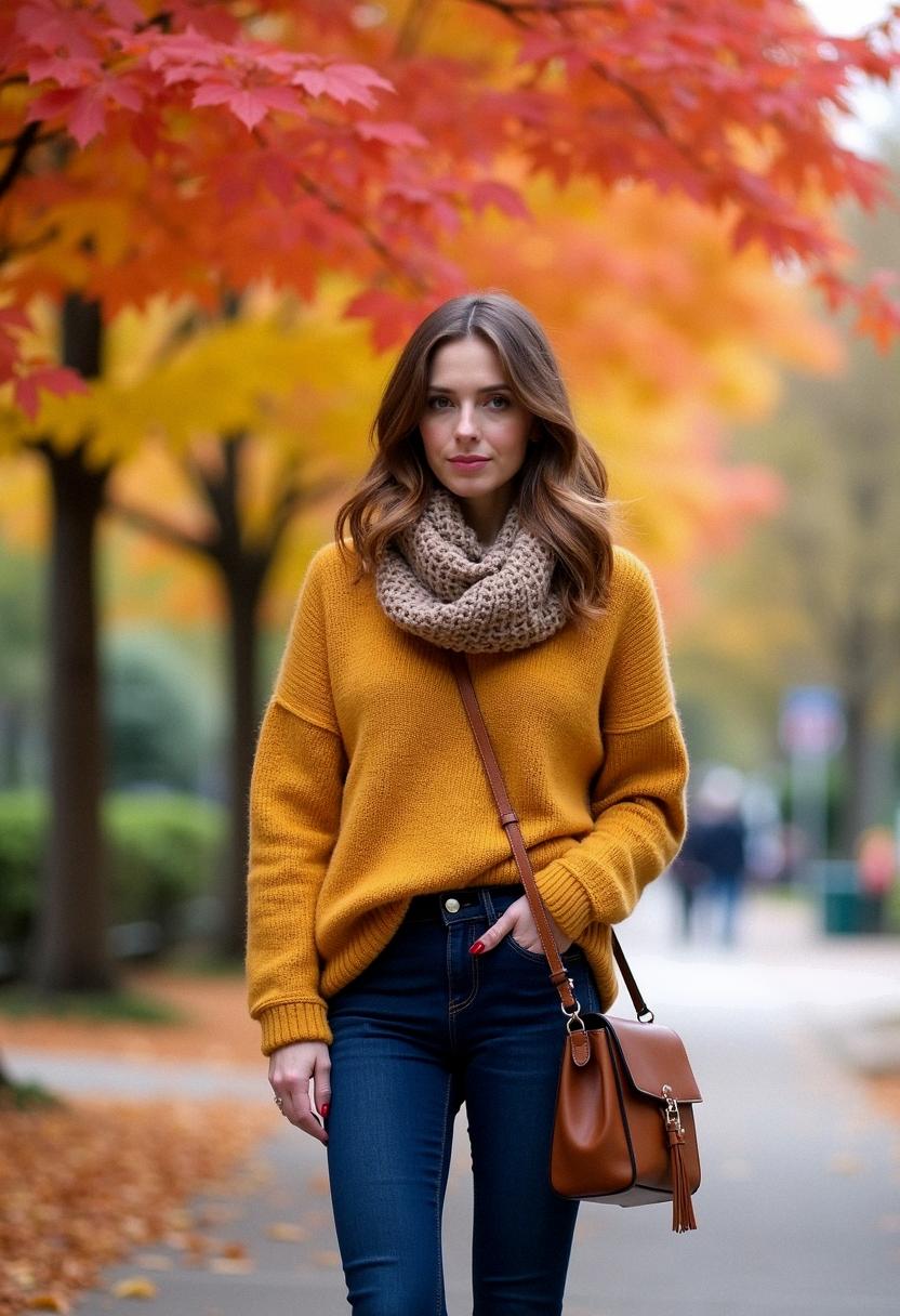 fall outfit with booties