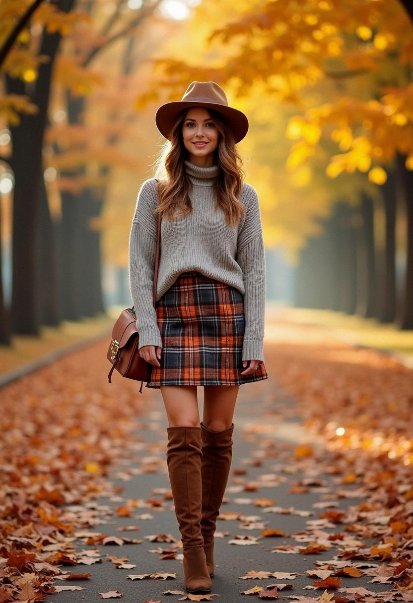 fall outfit with booties