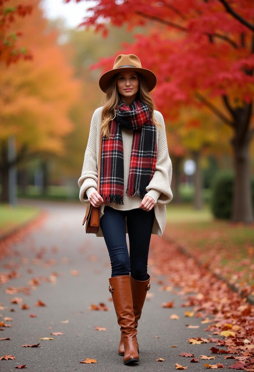 fall outfit with boots