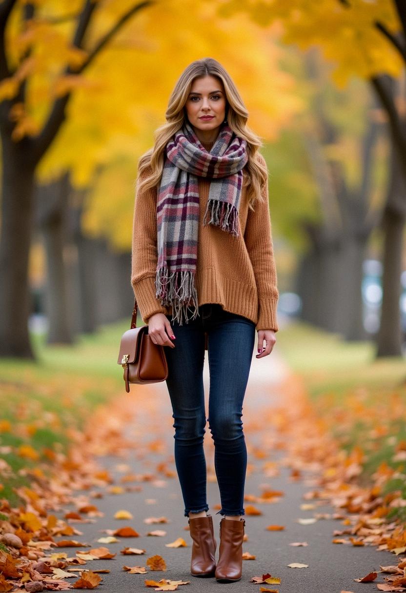 fall outfit with boots