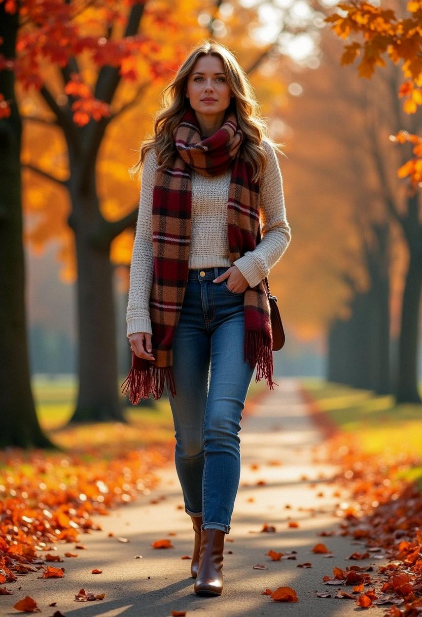 fall outfit with boots