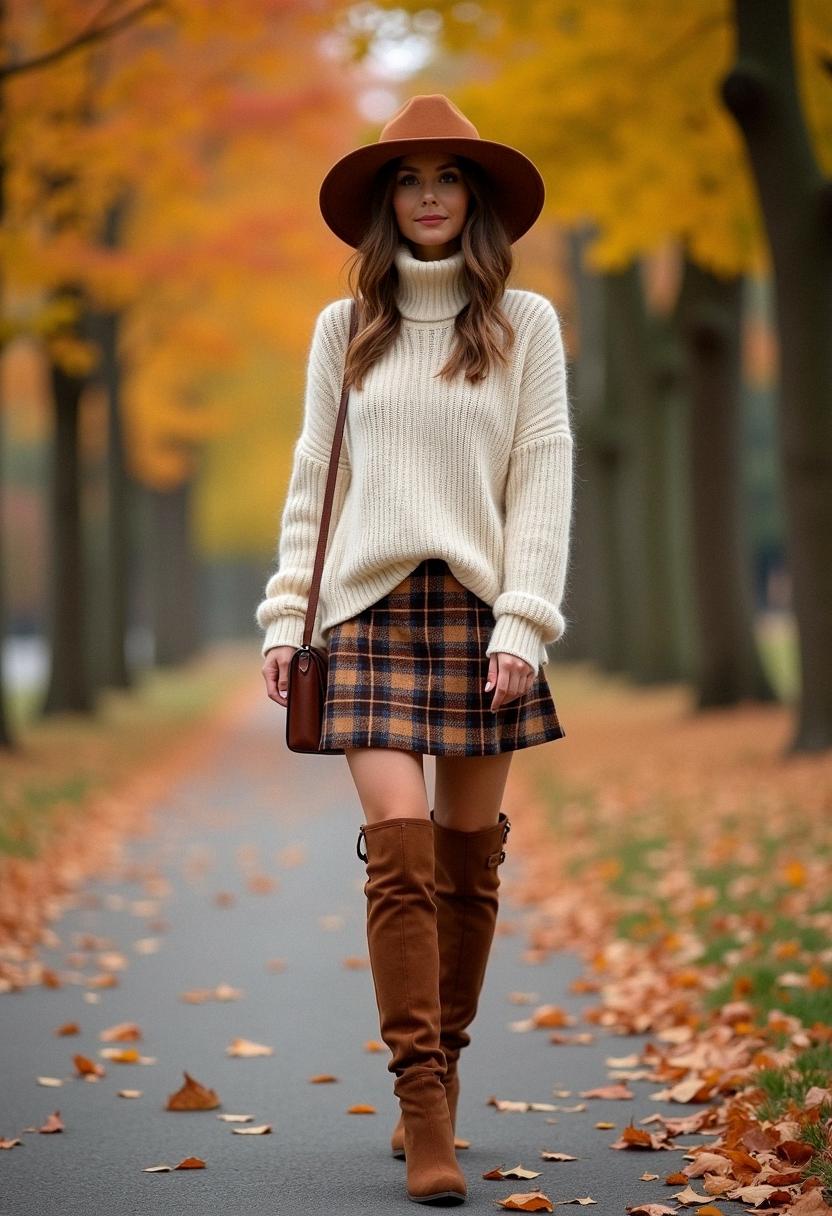 fall outfit with boots