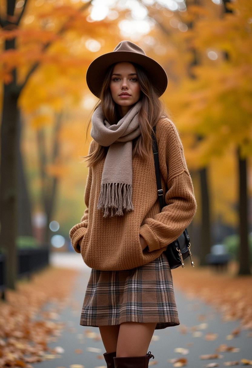 fall outfit with boots