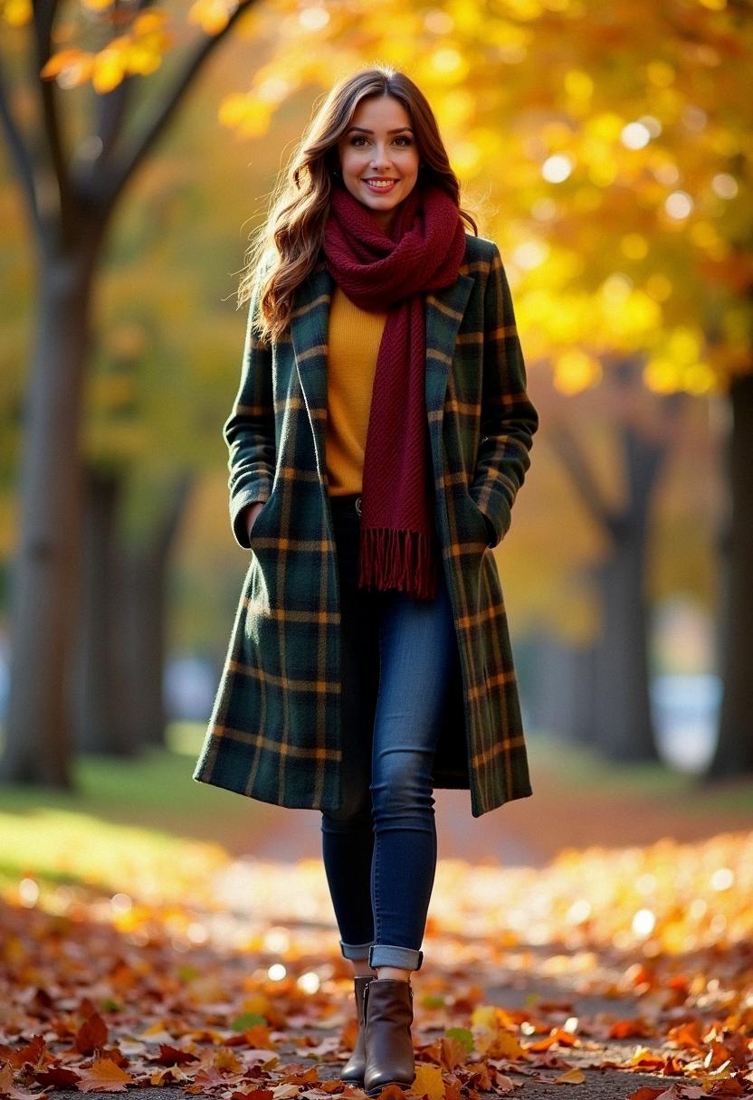 colorful fall outfit