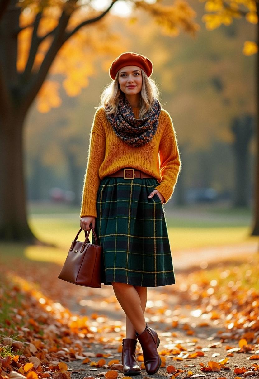 colorful fall outfit