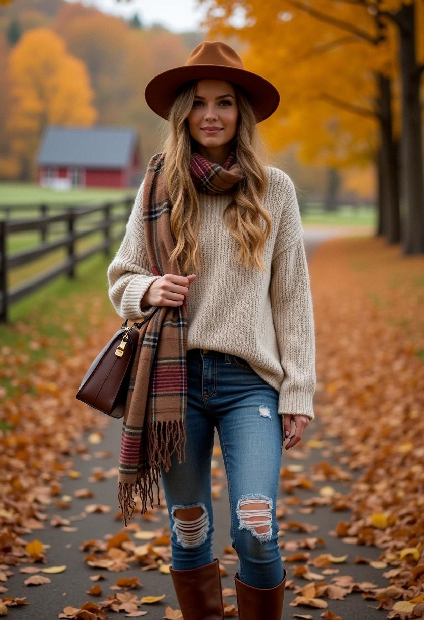 country fall outfit