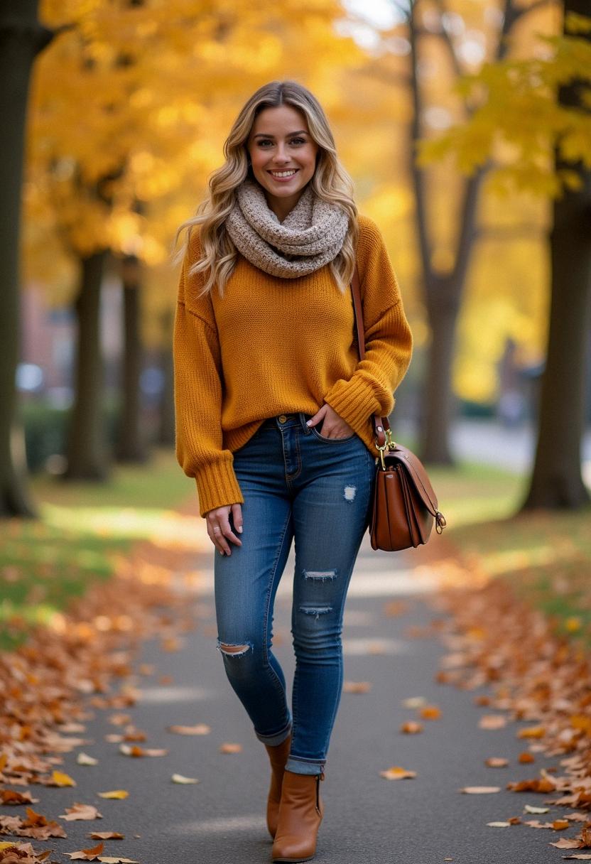 casual cute fall outfit