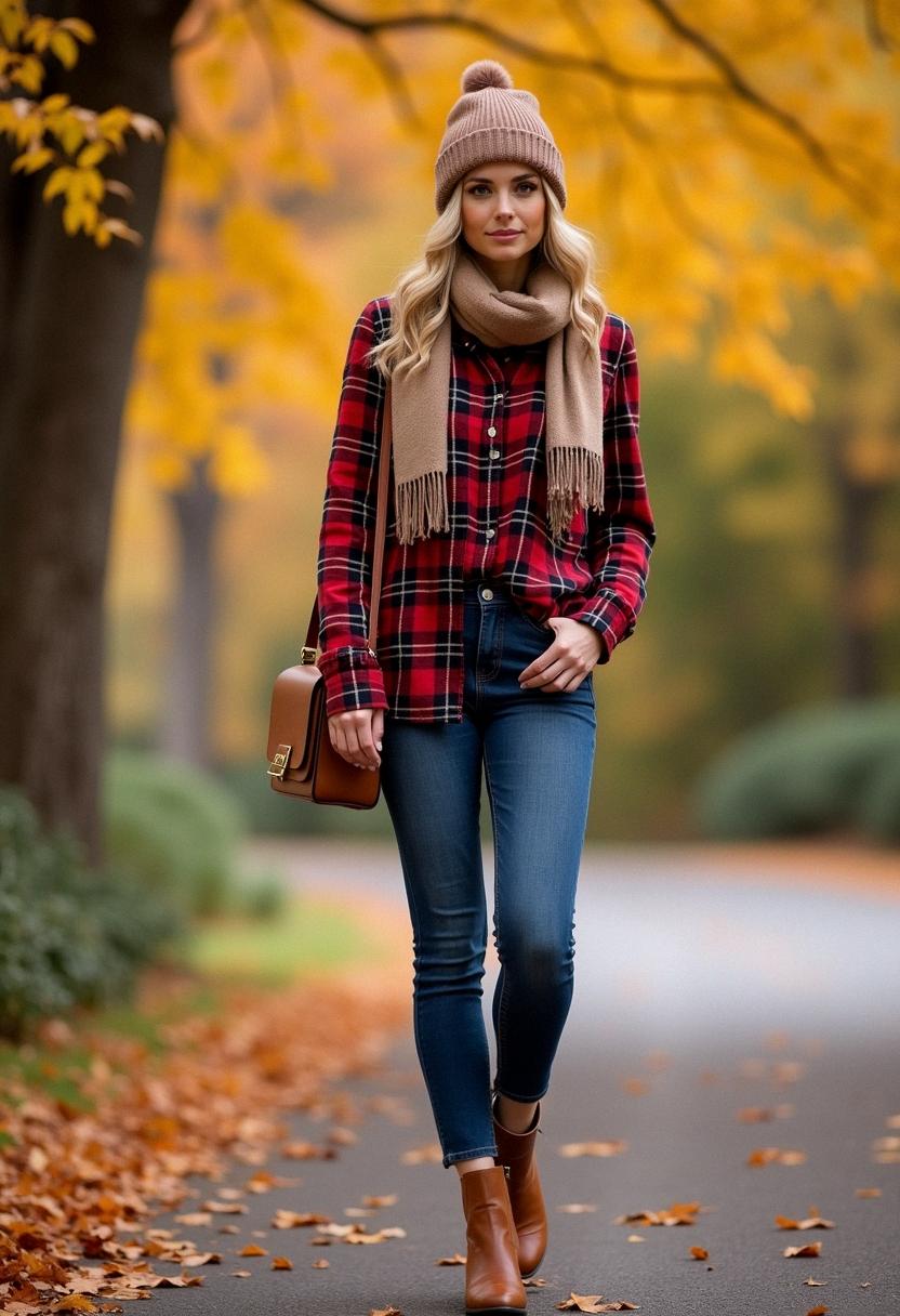 fall outfit flannel