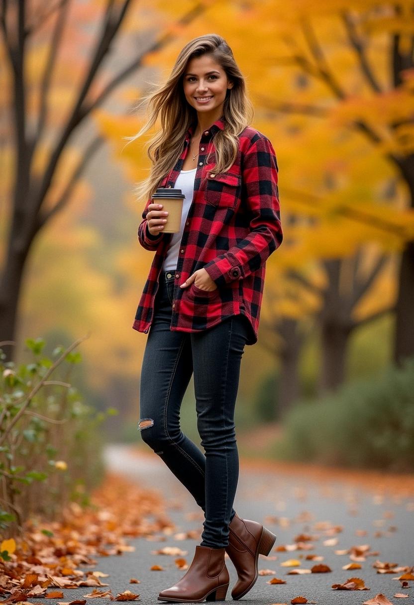 fall outfit flannel