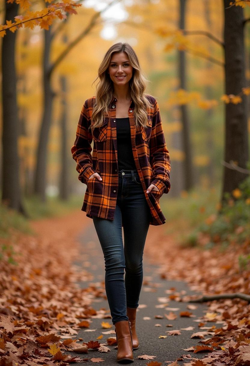 fall outfit flannel