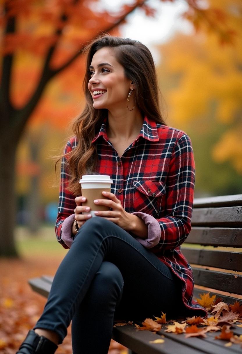 fall outfit flannel