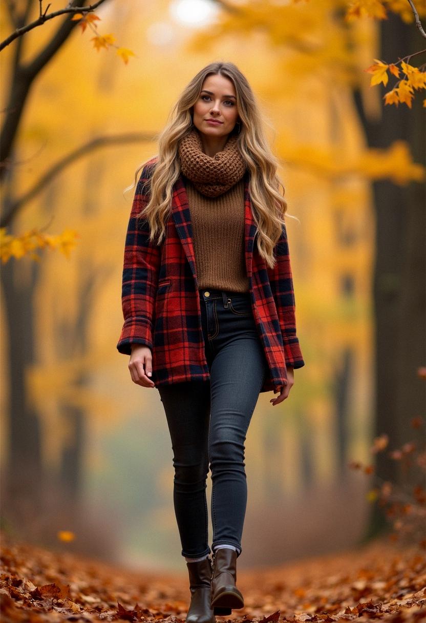 fall outfit flannel