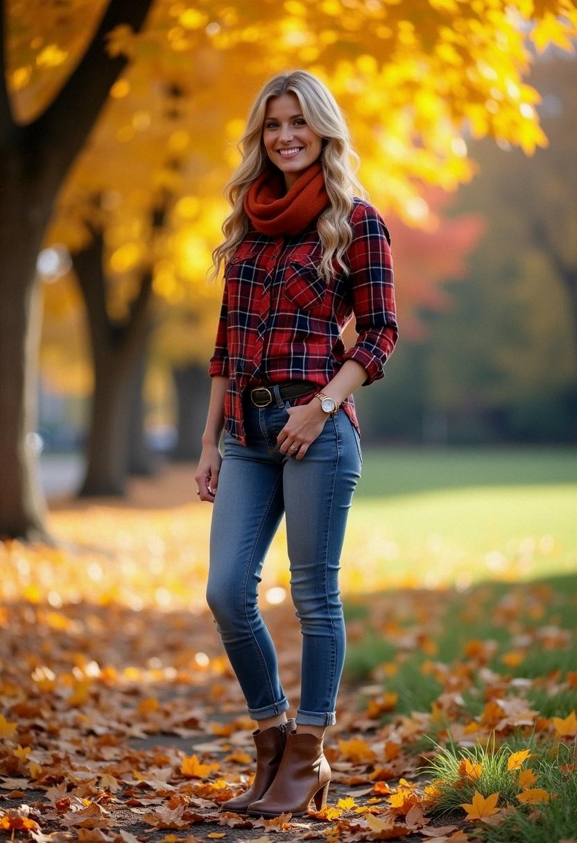 fall outfit flannel