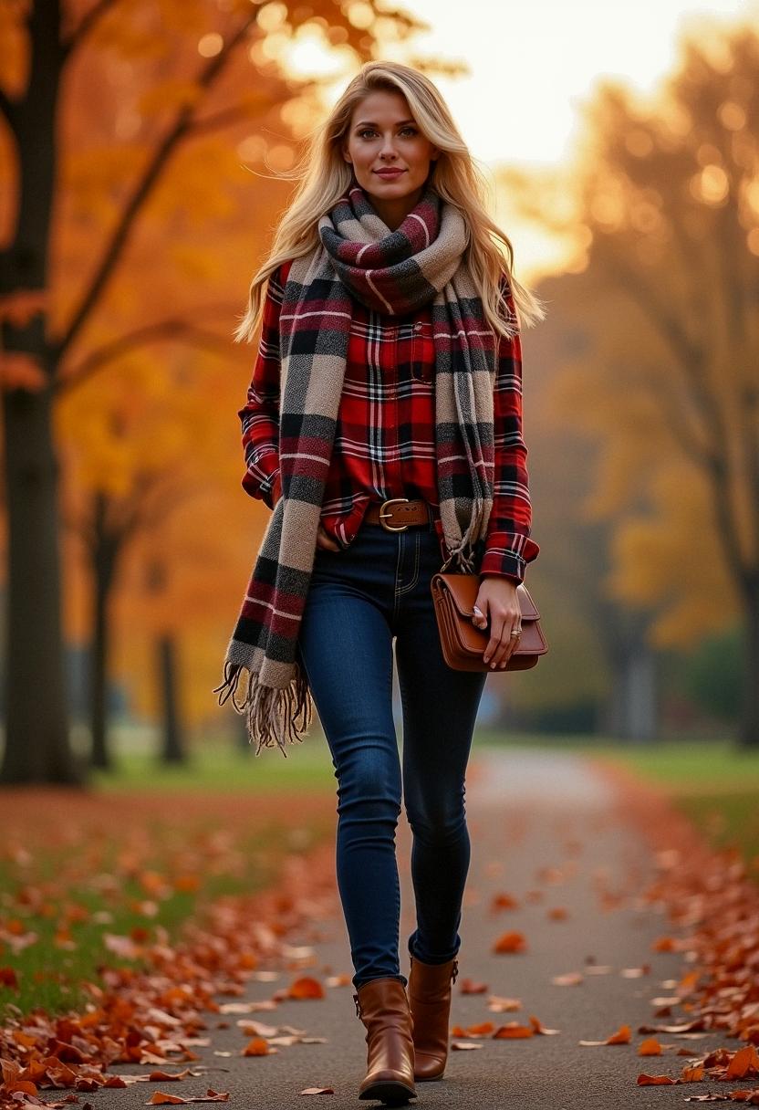 fall outfit flannel