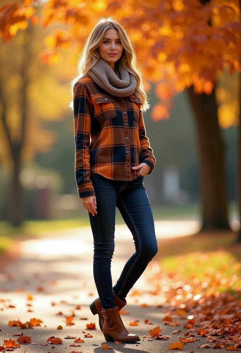 fall outfit flannel
