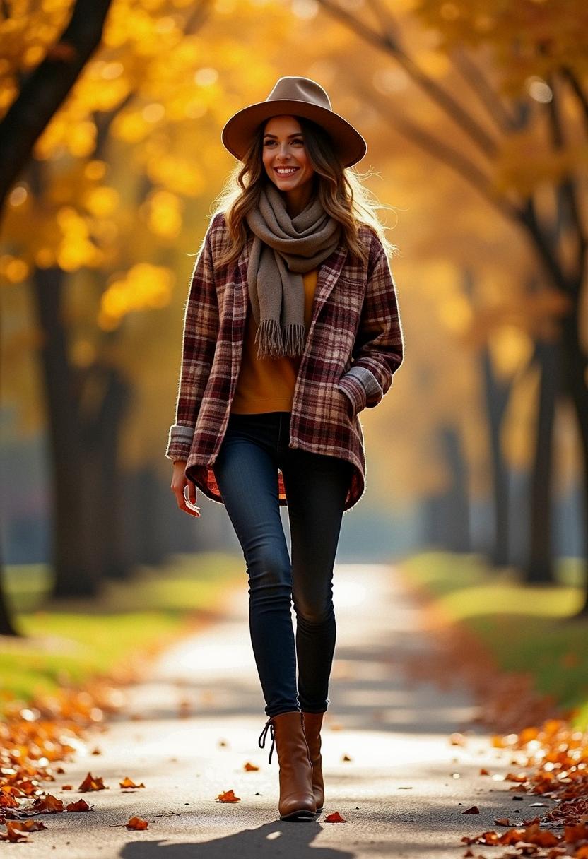 fall outfit flannel