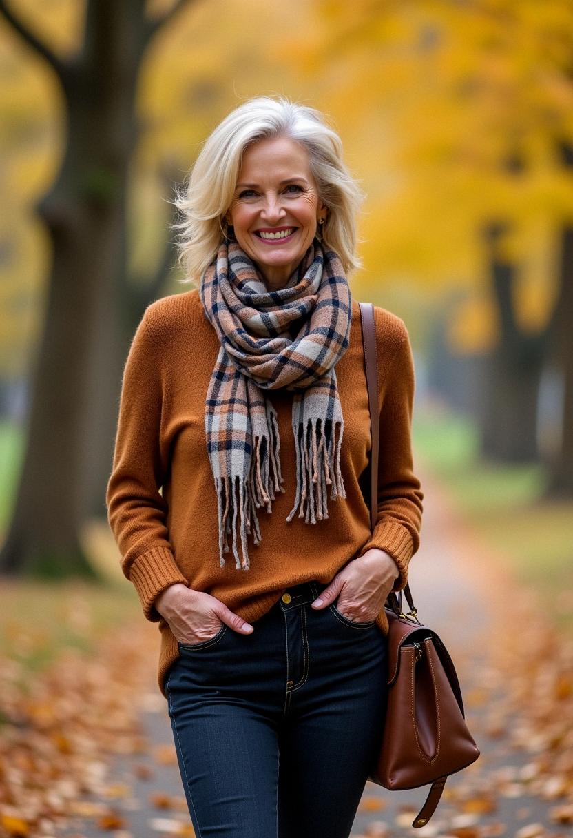 fall outfit for over 50