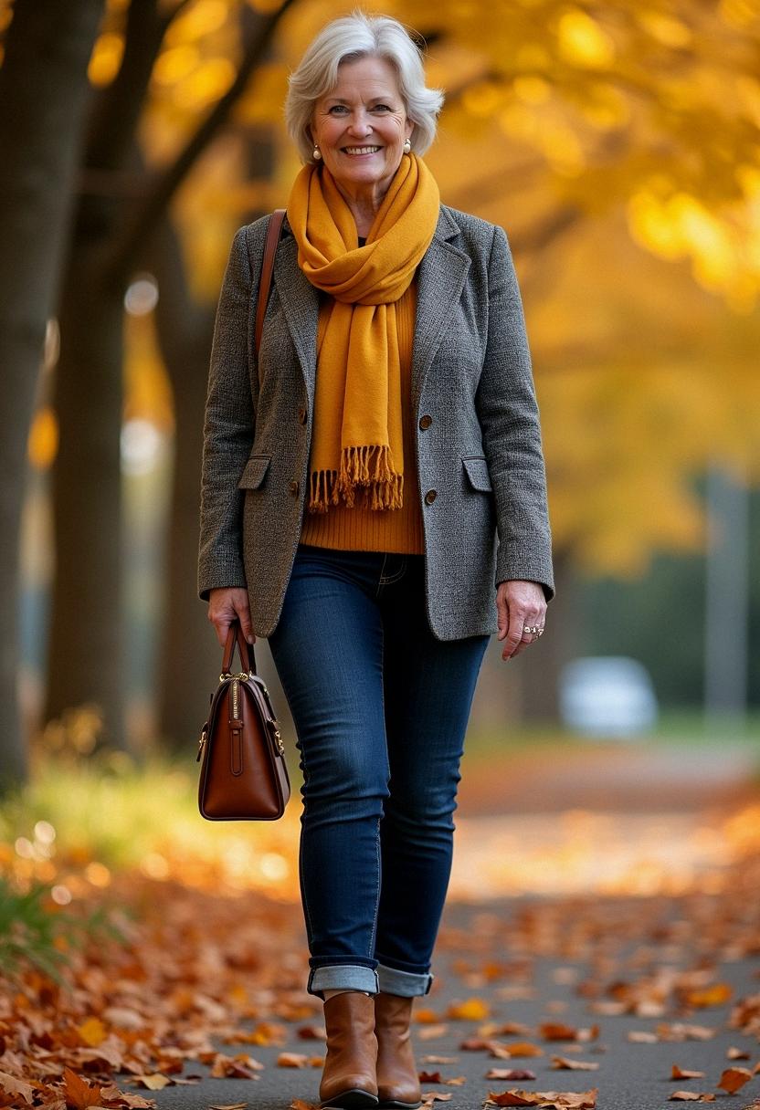 fall outfit for over 50