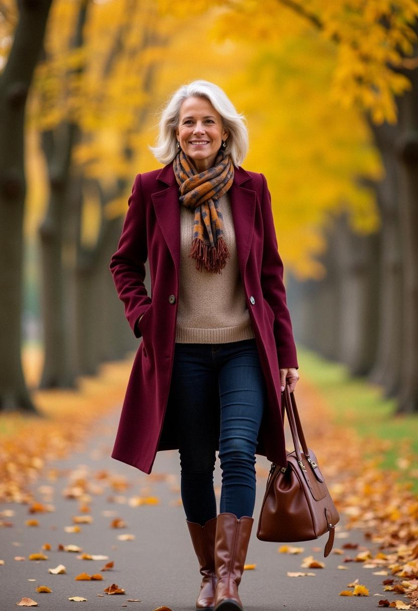 fall outfit for over 50