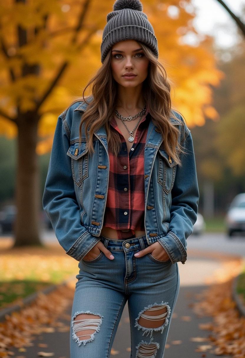 grunge fall outfit