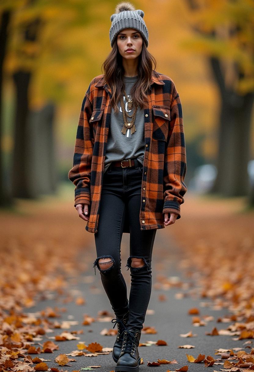 grunge fall outfit