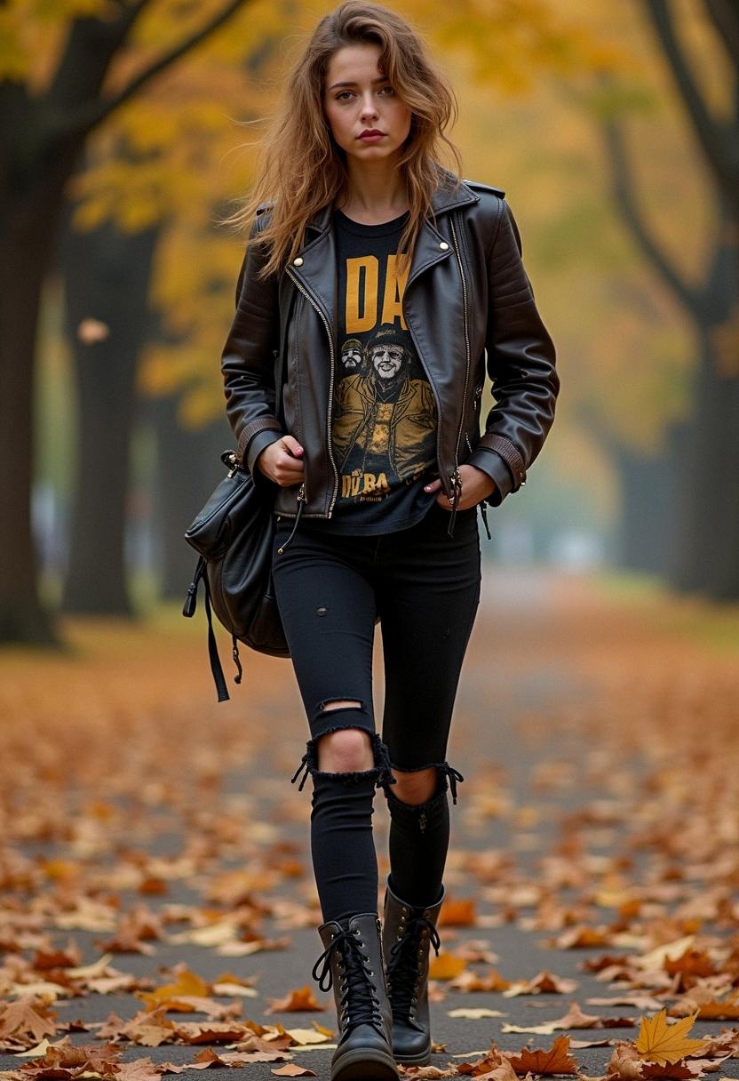 grunge fall outfit