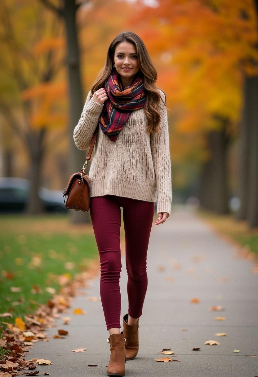 fall outfit with leggings fall outfit with leggings