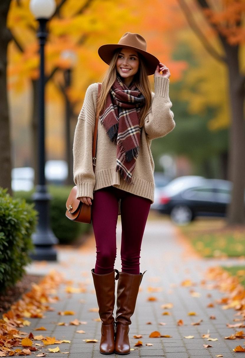 fall outfit with leggings fall outfit with leggings