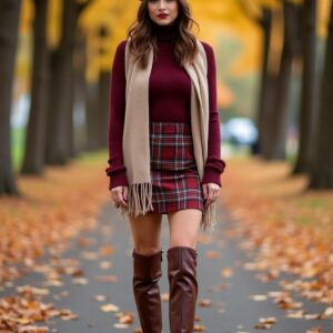 Outfits Fall Maroon 00001