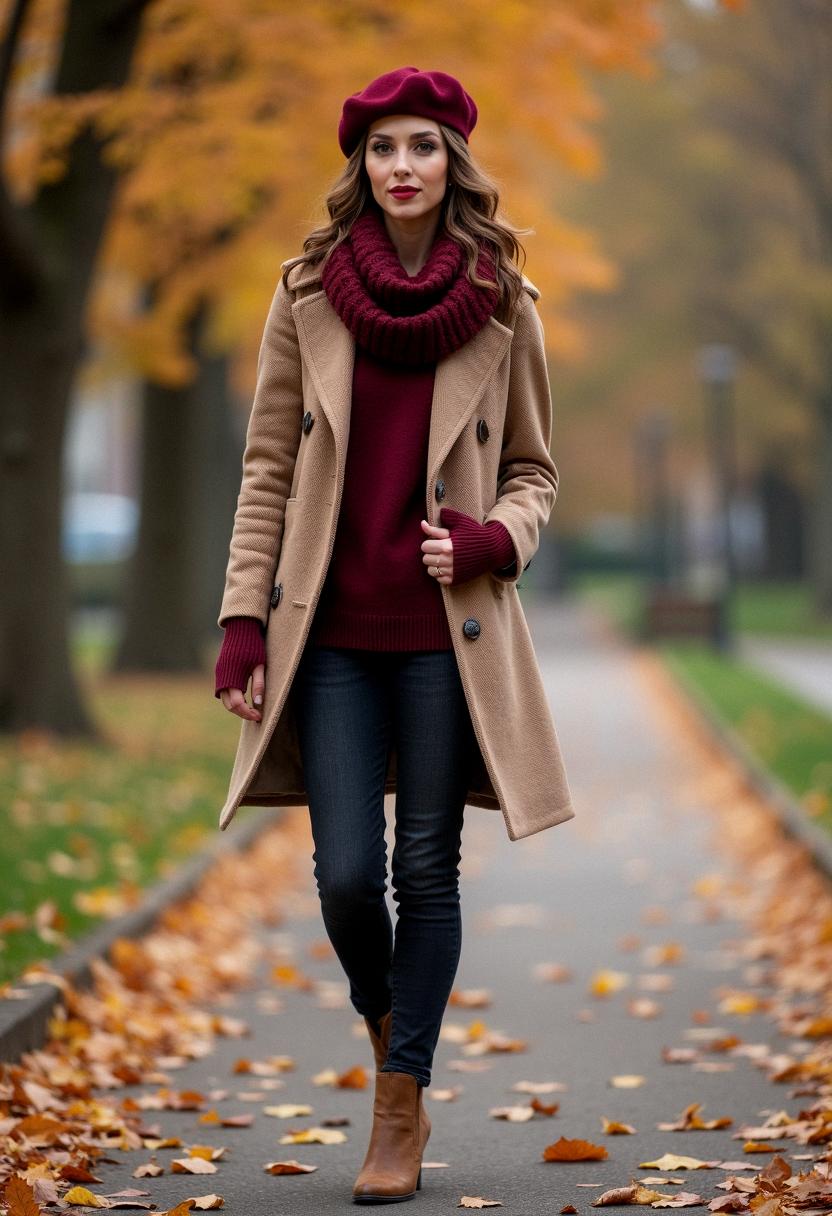 fall outfit maroon fall outfit maroon