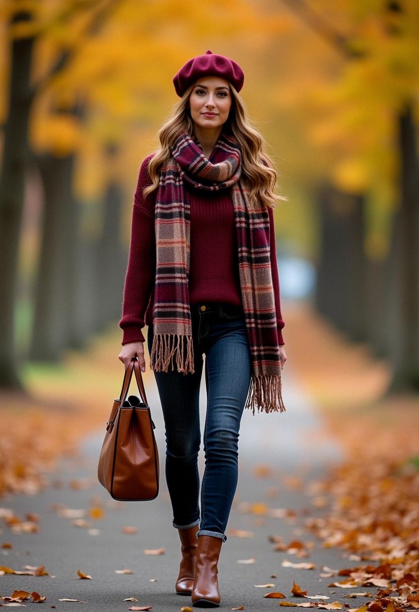 fall outfit maroon fall outfit maroon