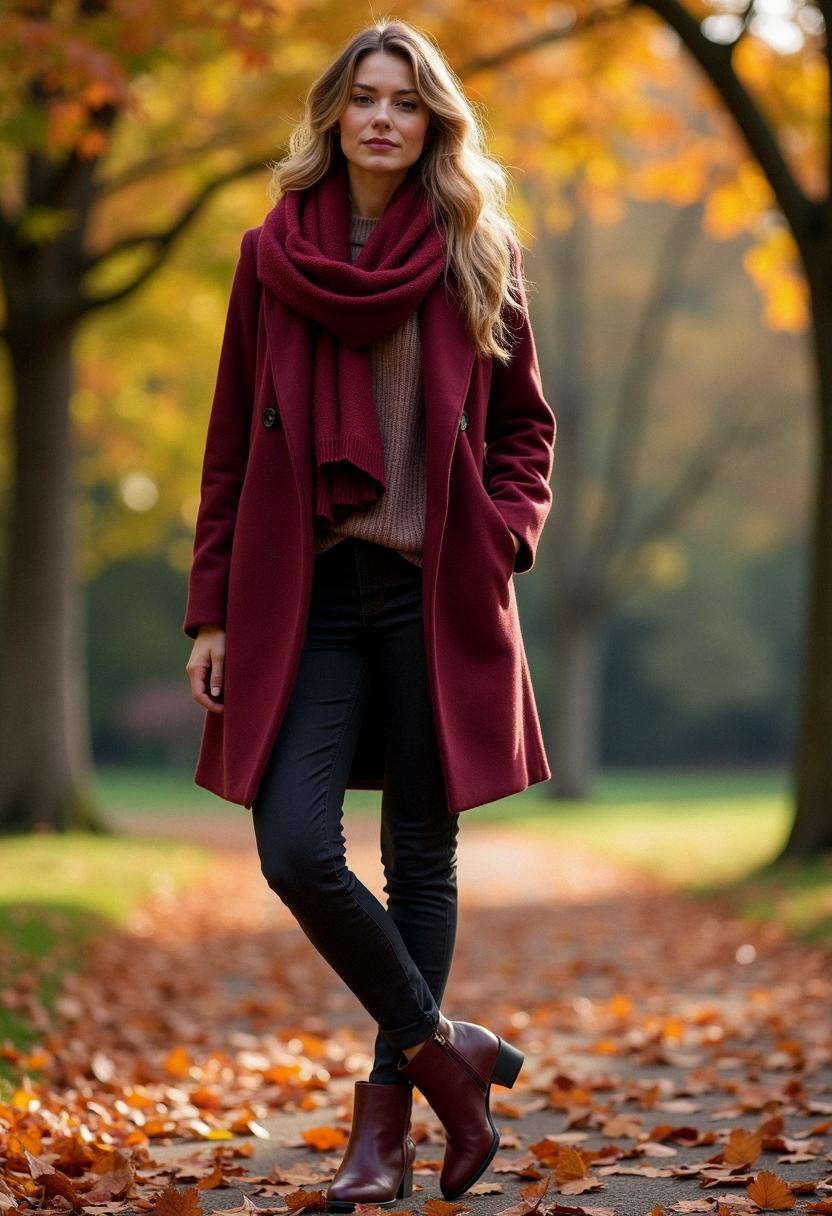 fall outfit maroon fall outfit maroon