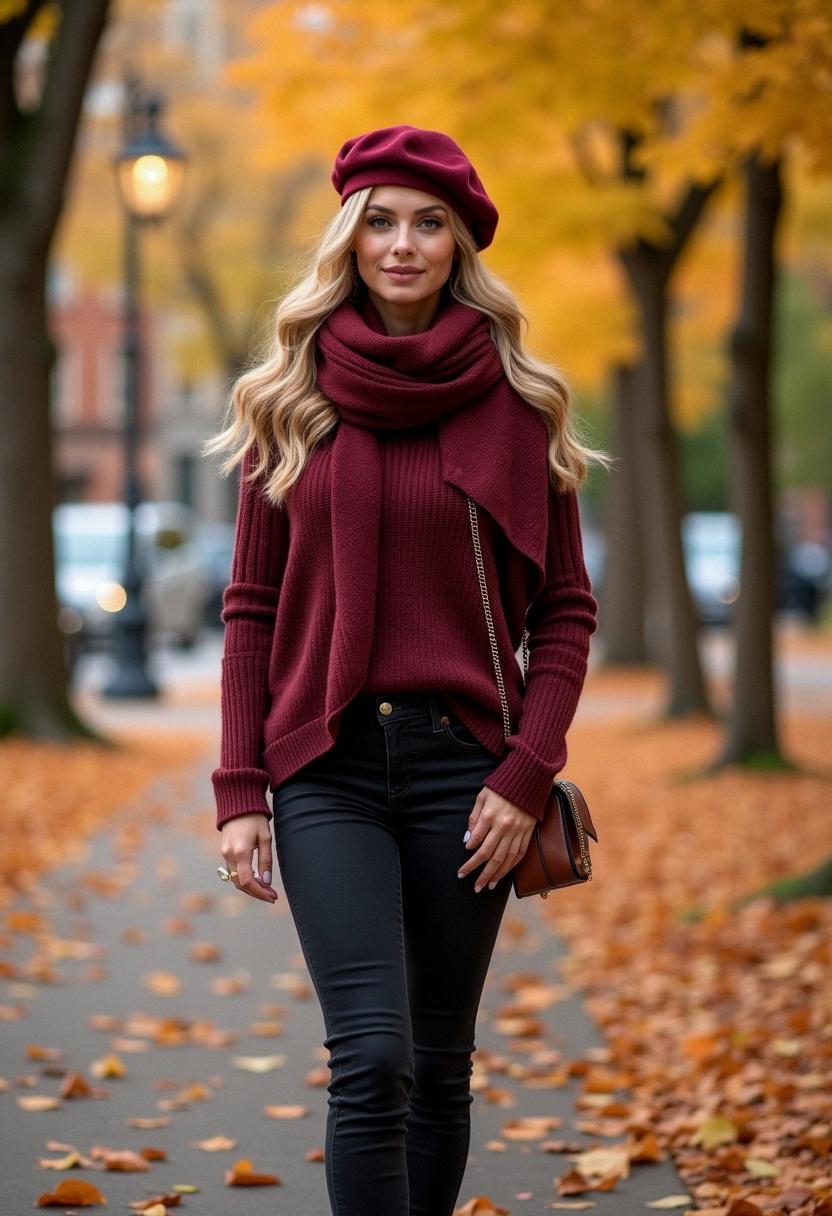 fall outfit maroon fall outfit maroon